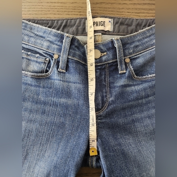 Paige Skyline Ankle Peg Jeans Womens 24 Blue - Picture 9 of 11